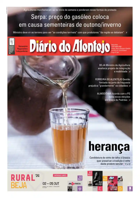 Cover of Diario do Alentejo