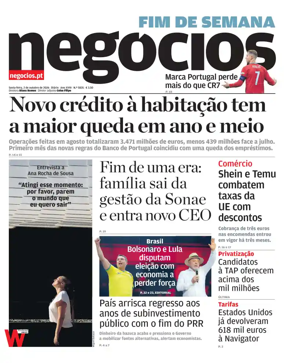Cover of Jornal de Negocios