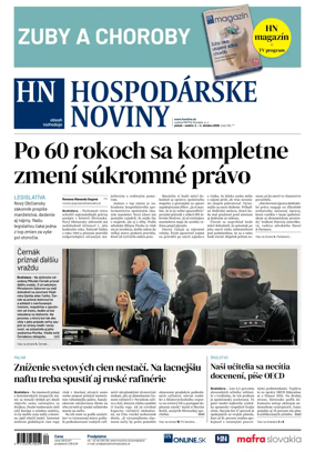 Cover of Hospodarske noviny