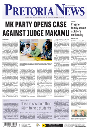 Cover of Pretoria News
