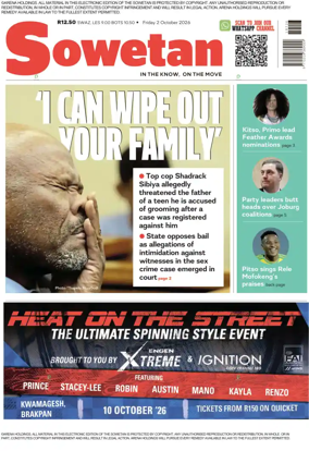 Cover of Sowetan