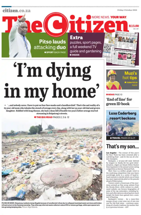 Cover of The Citizen (KZN)