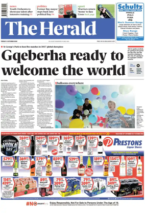 Cover of The Herald (South Africa)
