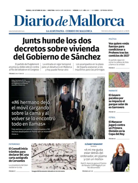 Cover of Diario de Mallorca