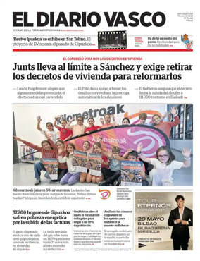 Cover of Diario Vasco (Buruntzaldea)