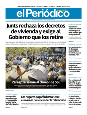 Cover of El Periodico Aragon
