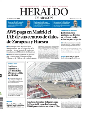 Cover of Heraldo de Aragon