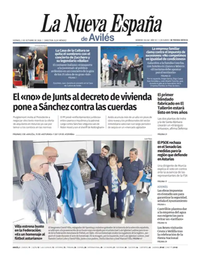Cover of La Nueva Espana (Aviles)