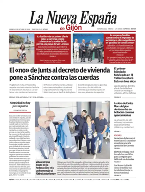 Cover of La Nueva Espana (Gijon)