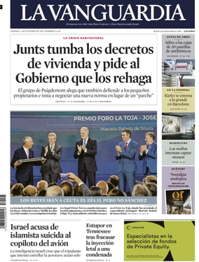 Cover of La Vanguardia (1st Edition)