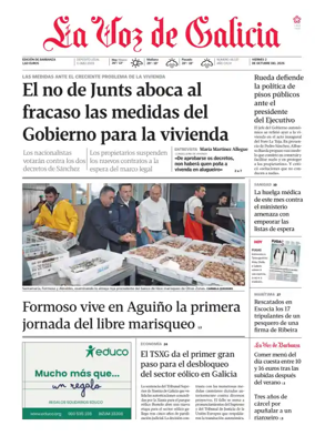 Cover of La Voz de Galicia (Barbanza)