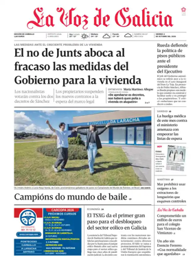 Cover of La Voz de Galicia (Carballo)