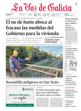 Cover of La Voz de Galicia (Ferrol)