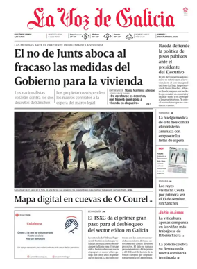 Cover of La Voz de Galicia (Monforte)