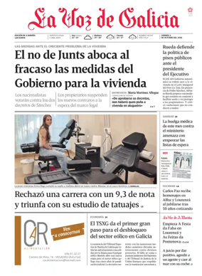 Cover of La Voz de Galicia (Viveiro)