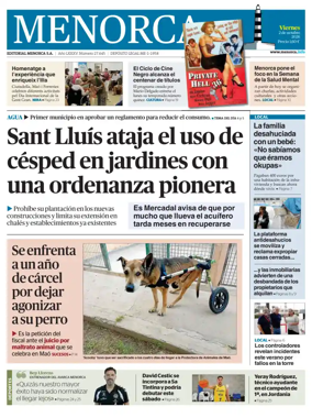 Cover of Menorca Diario Insular