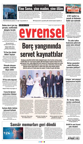 Cover of Evrensel Gazetesi