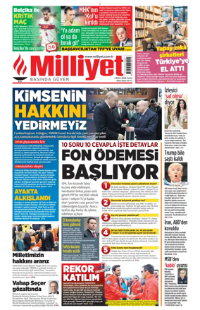 Cover of Milliyet
