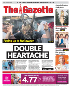 Cover of Blackpool Gazette
