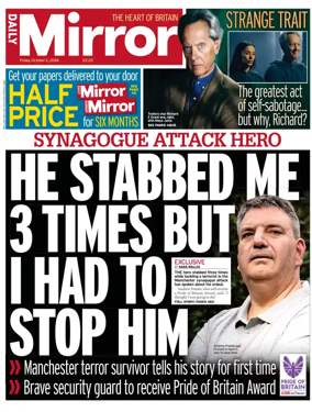 Cover of Daily Mirror