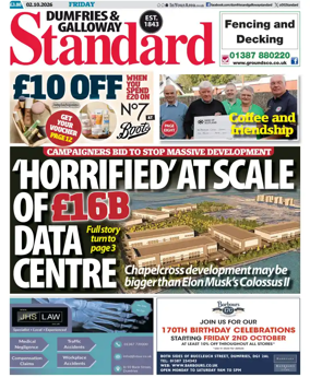 Cover of Dumfries & Galloway Standard