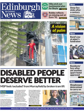 Cover of Edinburgh Evening News