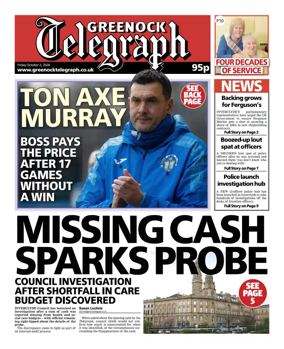 Cover of Greenock Telegraph