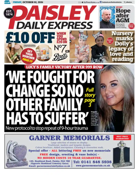 Cover of Paisley Daily Express