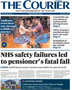 Cover of The Courier & Advertiser (Perth and Perthshire Edition)