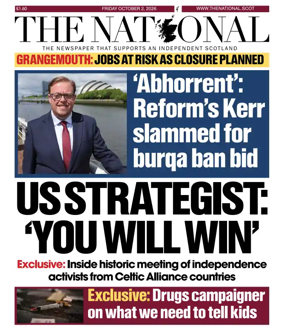 Cover of The National (Scotland)