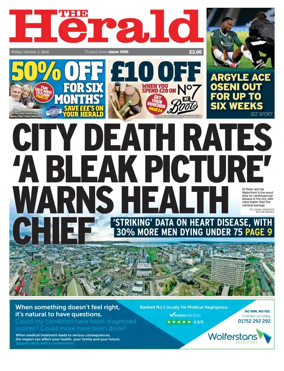 Cover of The Plymouth Herald