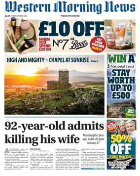 Cover of Western Morning News