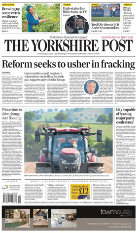 Cover of Yorkshire Post