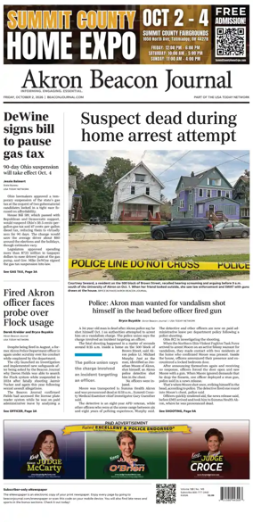 Cover of Akron Beacon Journal
