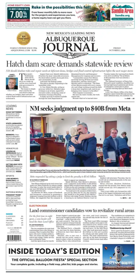 Cover of Albuquerque Journal