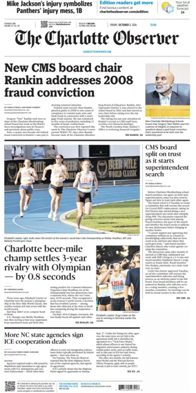 Cover of The Charlotte Observer