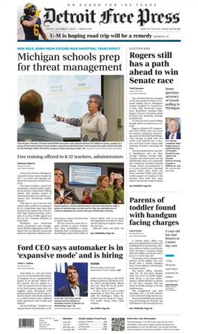 Cover of Detroit Free Press