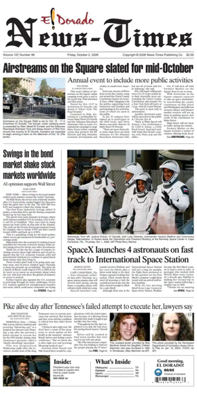 Cover of El Dorado News-Times (VCID - Camden News)