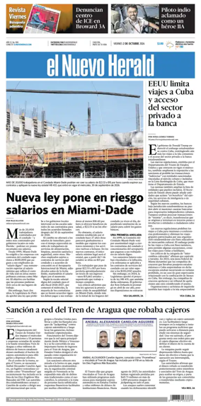 Cover of El Nuevo Herald