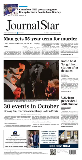 Cover of Journal Star (Peoria)
