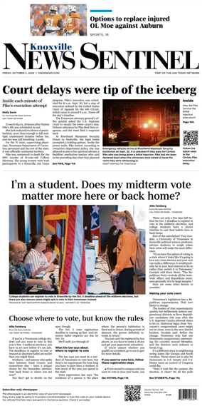 Cover of Knoxville News Sentinel