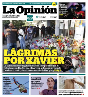 Cover of La Opinion