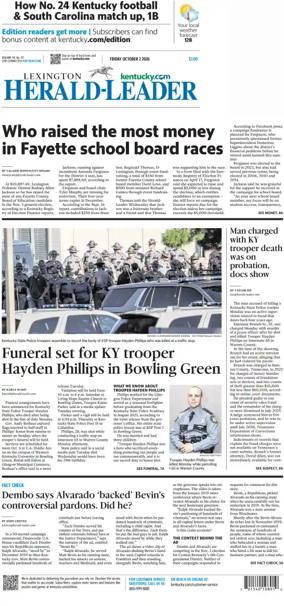 Cover of Lexington Herald-Leader