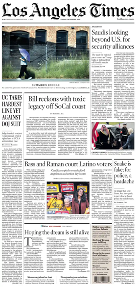 Cover of Los Angeles Times