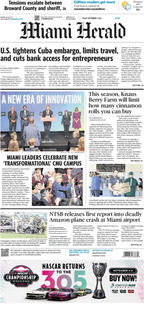 Cover of Miami Herald