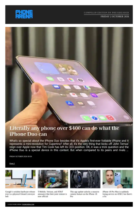Cover of Phone Arena - Compiled Edition