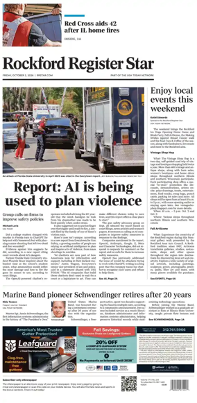 Cover of Rockford Register Star