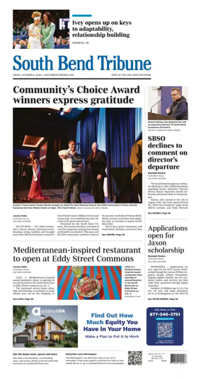 Cover of South Bend Tribune
