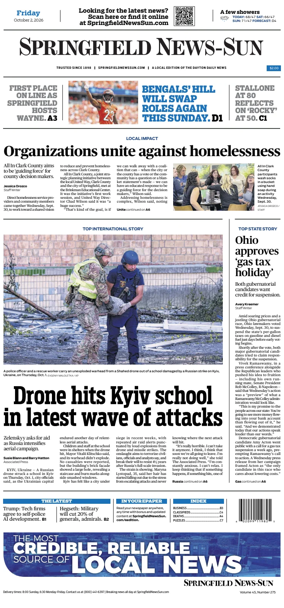Cover of Springfield News-Sun