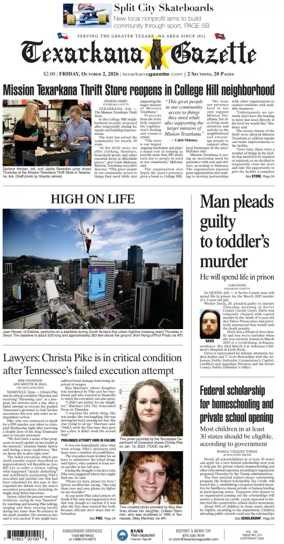 Cover of Texarkana Gazette